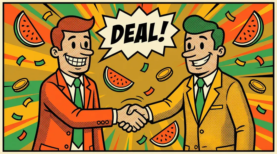 利来国际app 商务合作漫画插图